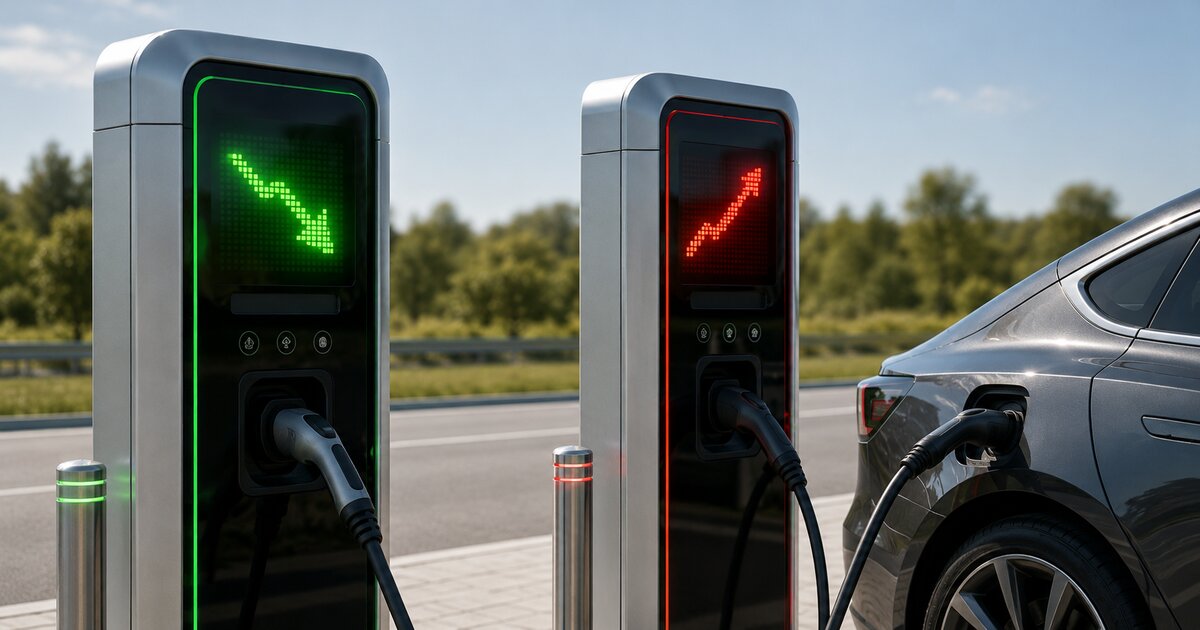 E-Auto lädt an einer Schnellladestation – Preisanpassungen bei Allego und Ionity 2026